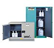 Justrite 19-Gallon 2-Door Self-Closing Chemcor Cabinet - Blue